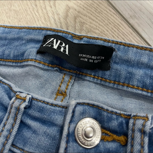 Zara - Size 2 - Mid-Rise Ankle Skinny Jean - Blue - Picture 4 of 4